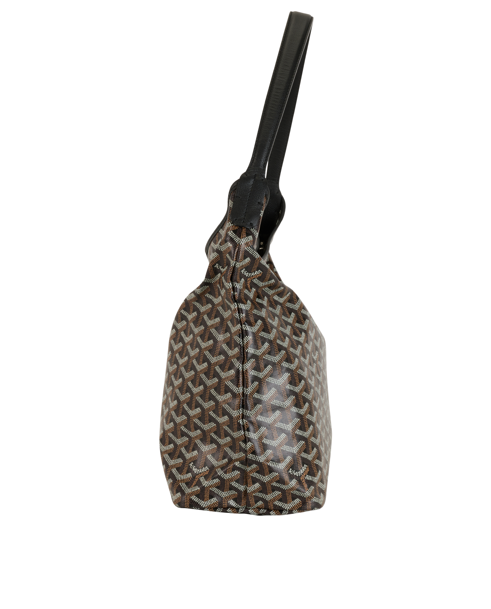 Boheme Hobo Bag, &pound;1,800, Handbags, Black/Brown, Canvas, Bottom view